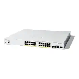 Cisco Catalyst 1300-24FP-4G - Commutateur - C3 - Géré - 24 x 10 - 100 - 1000 (PoE+) + 4 x Gigabit SFP... (C1300-24FP-4G)_1